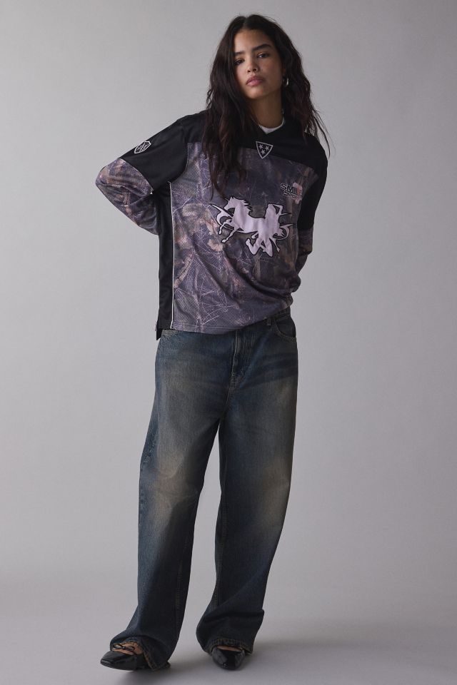 【JADED LONDON】RESIDENT HATER トップ Jaded London Resident Hater Graphic Camo Hockey Jersey