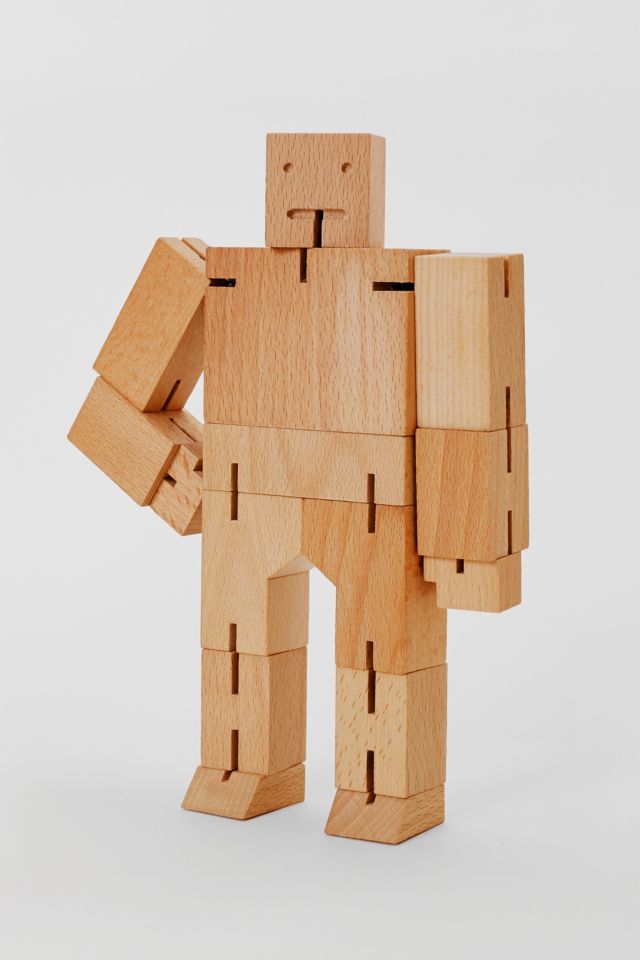 Areaware Cubebot & Milo Cubebot Wooden Set #1