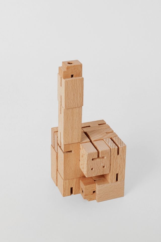 Areaware Cubebot & Milo Cubebot Wooden Set #3