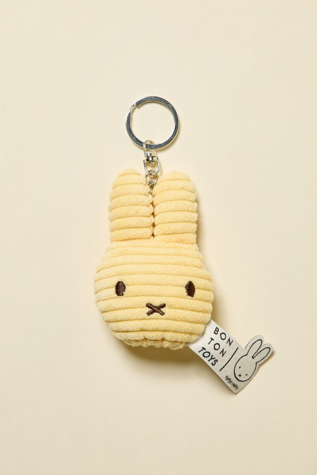 Miffy Head Corduroy Plushie Keychain #1