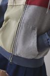 BDG Dusty Colorblock Patchwork Oversized Zip-Up Hoodie Sweatshirt
