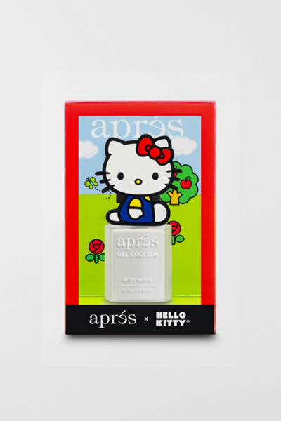 Aprés Nail X Sanrio Hello Kitty Cat Eye Gel Polish In Kitty White At Urban Outfitters