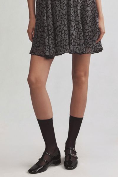 Lechery Italian Made Velvety Silk Opaque Knee-highs (2 Pack) In Black
