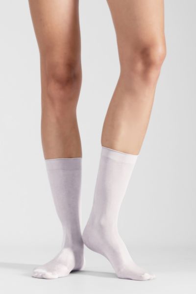 Lechery Shiny Sheer Sock Set In White, Women's At Urban Outfitters In White