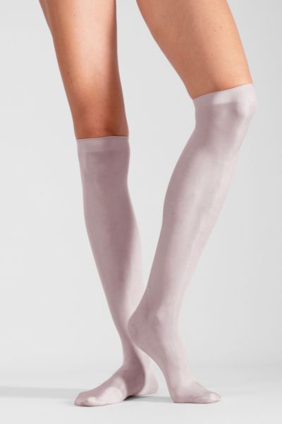 Lechery Shiny Sheer Knee-high Sock Set In Grey, Women's At Urban Outfitters In Grey