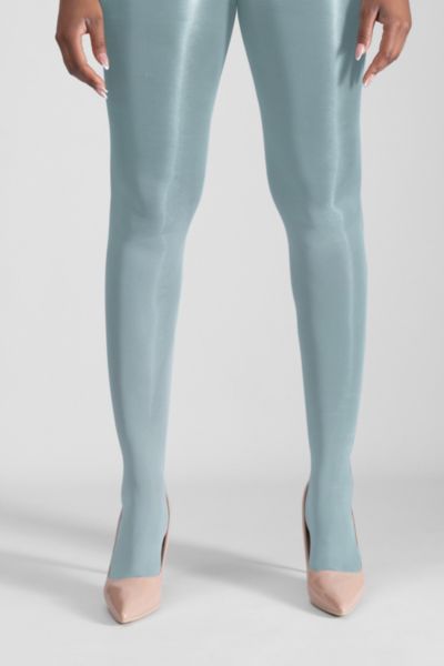Lechery Shiny 40 Denier Semi-opaque Tights In Green, Women's At Urban Outfitters In Green