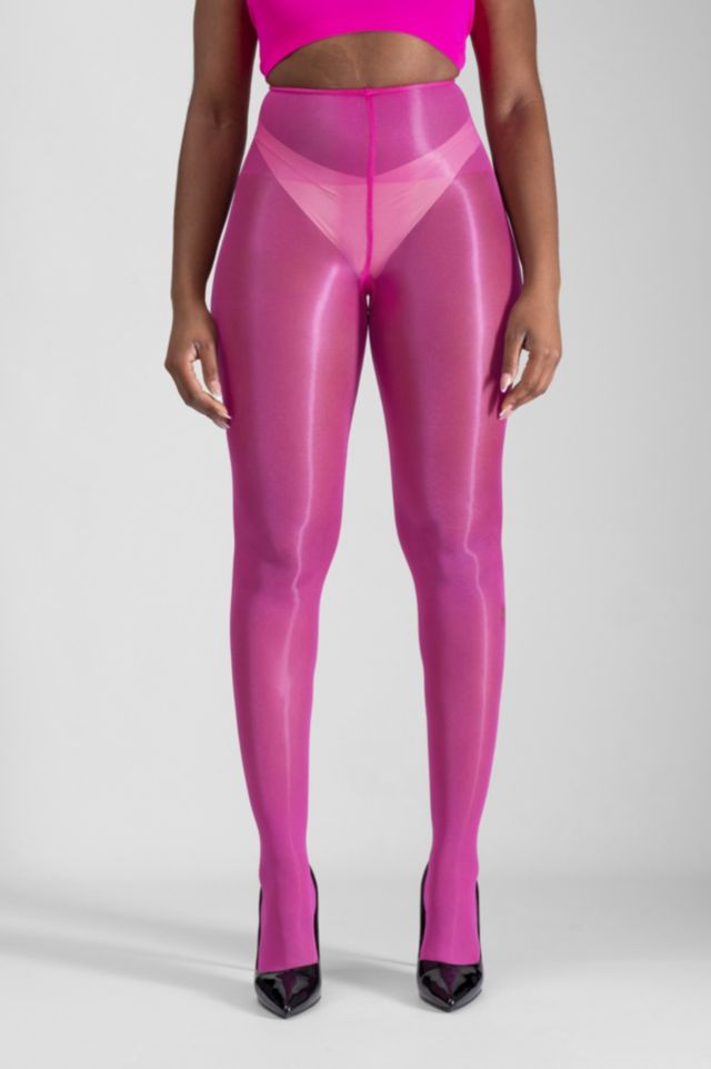 LECHERY® Shiny 40 Denier Semi-Opaque Tights #2