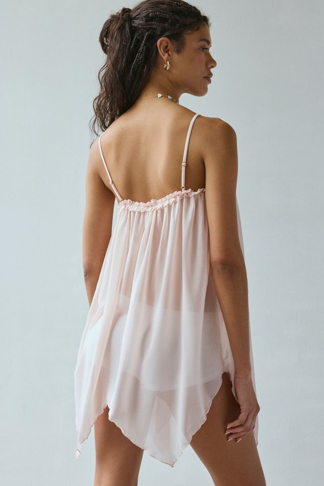 Out From Under Justine Sheer Lace-Trim Hanky Hem Slip #2