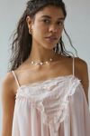 Out From Under Justine Sheer Lace-Trim Hanky Hem Slip