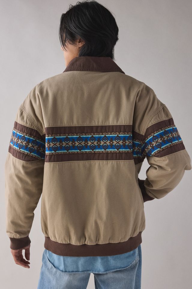 Wrangler Stripe Pattern Bomber Jacket #1