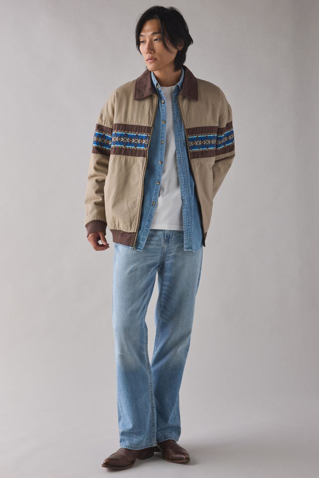 Wrangler Stripe Pattern Bomber Jacket #2