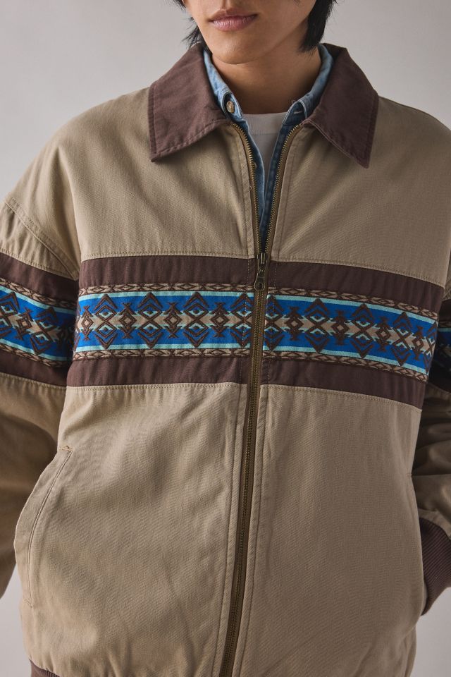 Wrangler Stripe Pattern Bomber Jacket #3