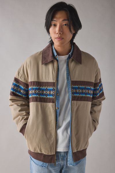 Wrangler Stripe Pattern Bomber Jacket