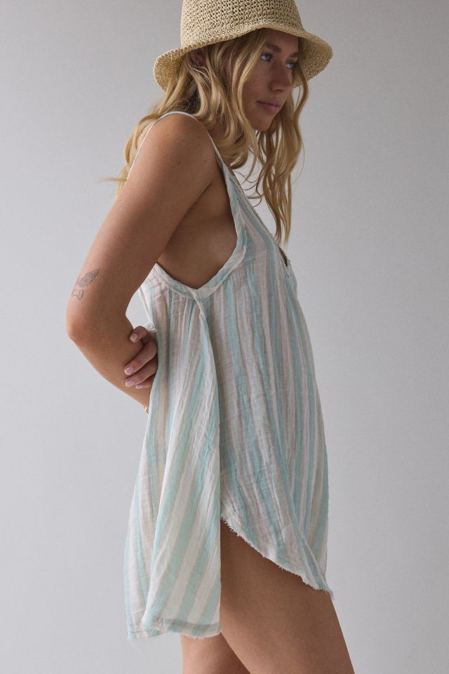 Out From Under Solace Overdyed Cotton Gauze Romper #1
