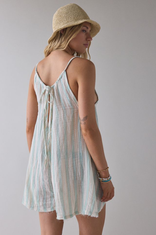 Out From Under Solace Overdyed Cotton Gauze Romper #2