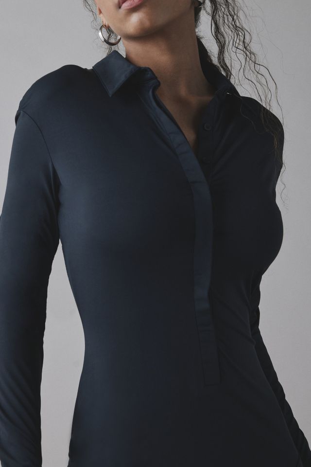 Lioness Soho Collared Tie-Front Mini Dress #1