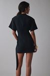 black long sleeve backless mini dress JOAH BROWN Cowl Back Long Sleeve Mini Dress | Black Modal