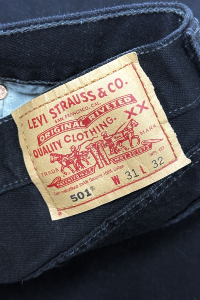 Vintage 1990’s Levi’s® 501 Dark Black Denim Jeans #2