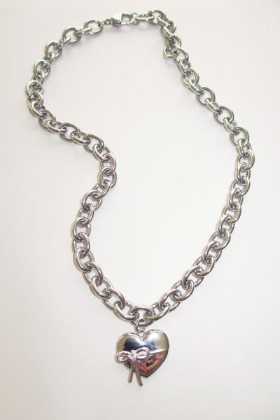 RIMOR The Bow Heart Chain Choker