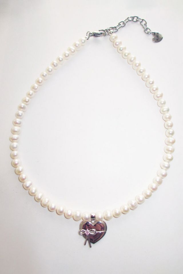 RIMOR The Bow Heart Pearl Choker #2
