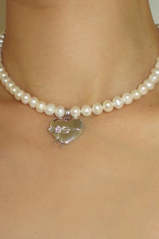 RIMOR The Bow Heart Pearl Choker #3