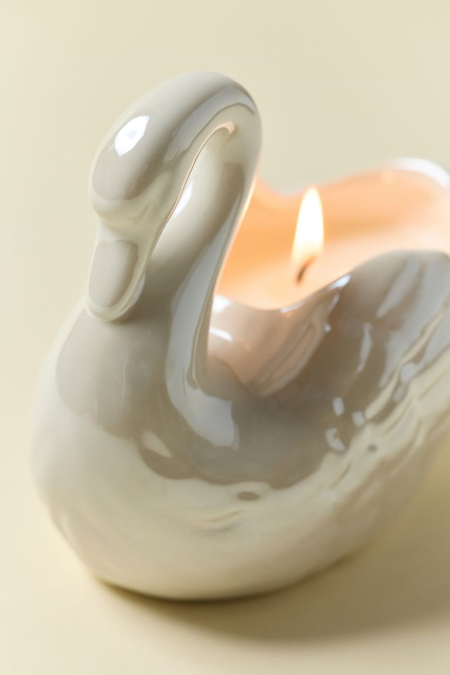 Ceramic Swan 5.5 oz Scented Candle #1