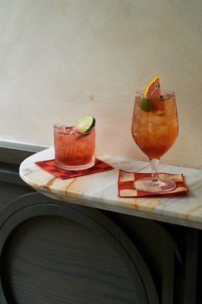 Tortuga Forma Double Sided Cocktail Napkin Set