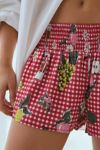 Kimchi Blue Caroline Smocked Waistband Linen-Blend Short