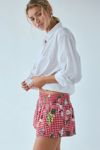 Kimchi Blue Caroline Smocked Waistband Linen-Blend Short
