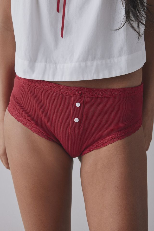 Frankies Bikinis X Bella Hadid Bluebell Cotton Brief #1