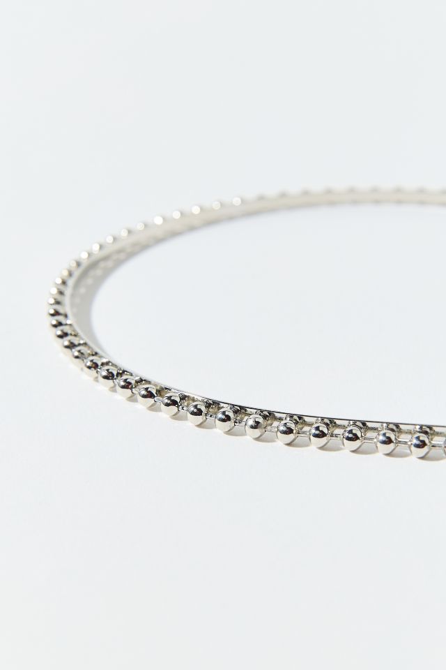 Ryker Silver Bead Metal Headband #2