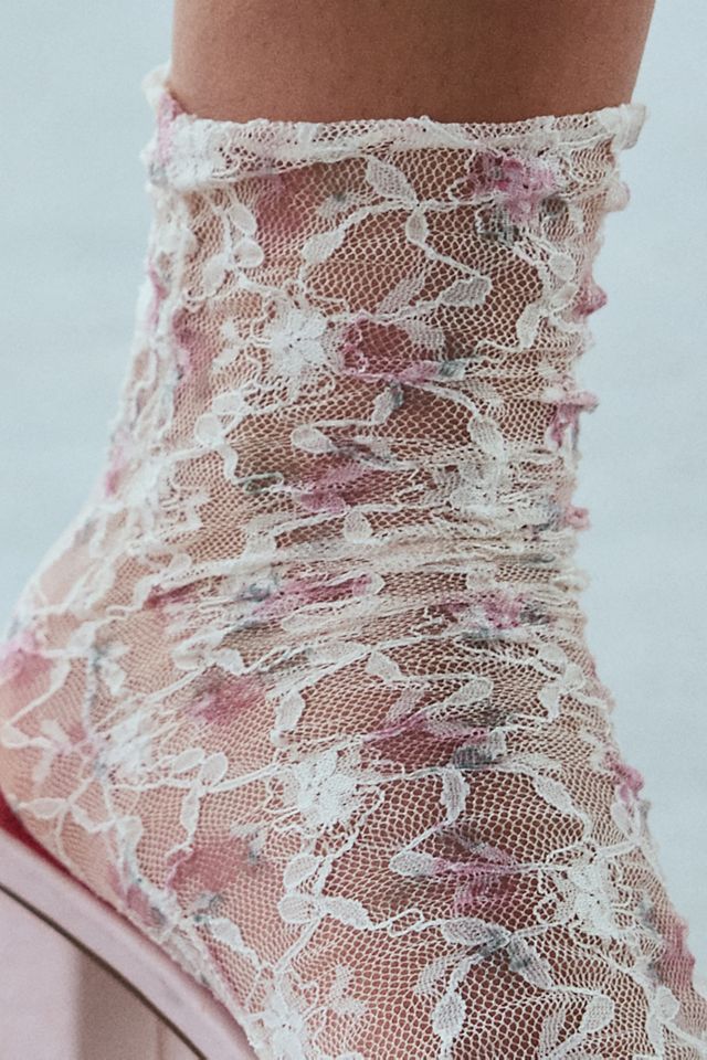 Chaussette Chouchou en Dentelle Florale #1