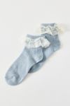 Lace Ruffle Pointelle Ankle Sock
