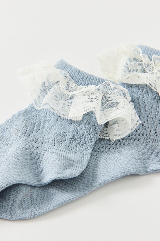 Lace Ruffle Pointelle Sock #2