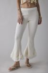 Zemeta Forgive Knit Frill Semi-Sheer Knit Flare Pant
