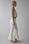 Zemeta Forgive Knit Frill Semi-Sheer Knit Flare Pant