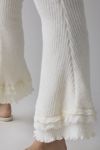 Zemeta Forgive Knit Frill Semi-Sheer Knit Flare Pant