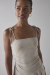 Motel Makani Ruched Drop Waist Mini Dress