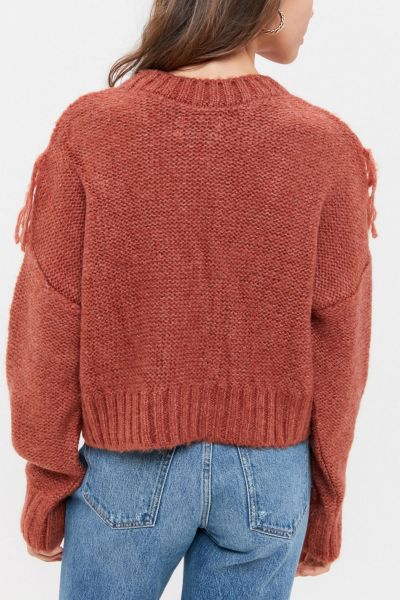Faye Shimmer Fringe Sweater