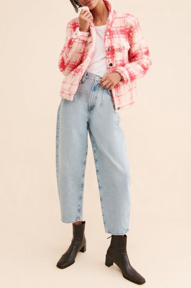 Glamorous Plaid Fuzzy Shirt Jacket #3