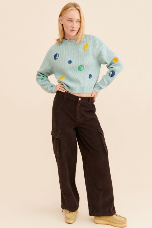 Native Youth Yin Yang Stitched Sweater #3