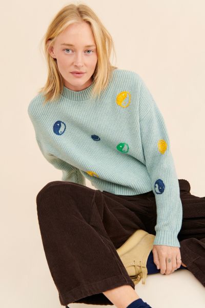 Native Youth Yin Yang Stitched Sweater
