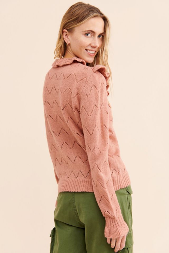 Glamorous Ruffle High Neck Pullover #2