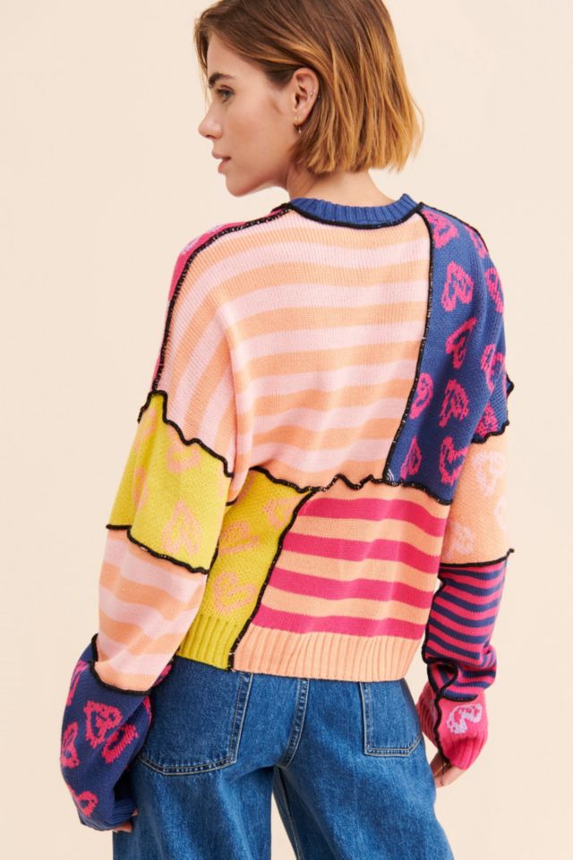 The Ragged Priest Patchwork Knit Sweater #1