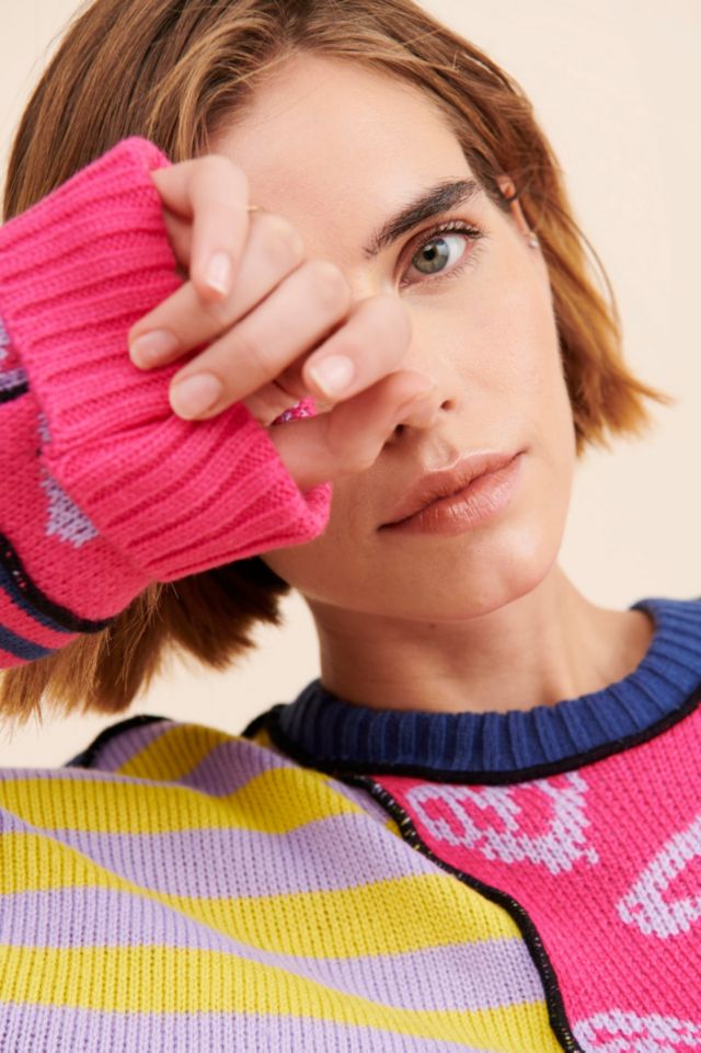 The Ragged Priest Patchwork Knit Sweater #2