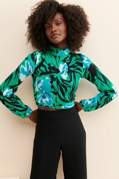 4SI3NNA Rosa Cropped Sweater