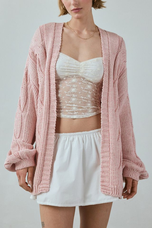 BDG Skylar Oversized Cable Knit Cardigan #1