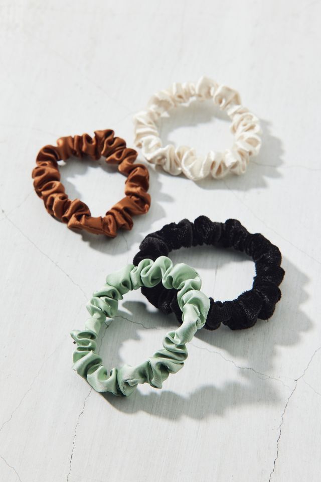 Velvet & Satin Hair Scrunchie Set #1