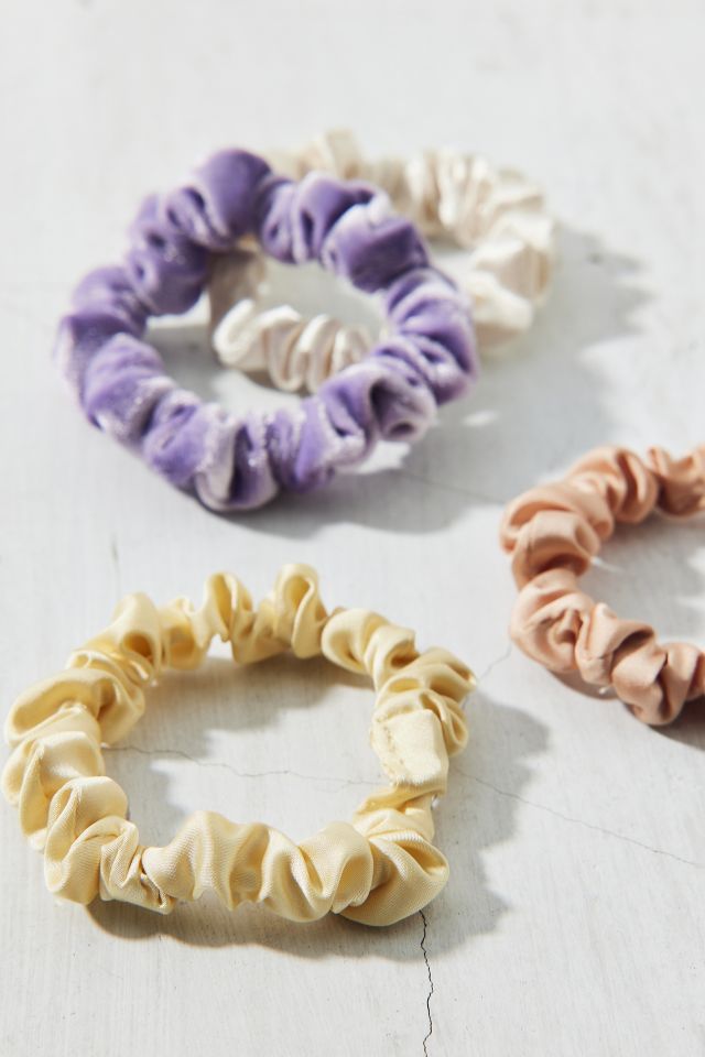 Velvet & Satin Hair Scrunchie Set #2