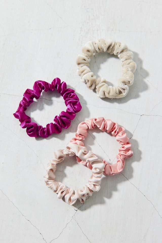 Velvet & Satin Hair Scrunchie Set #1